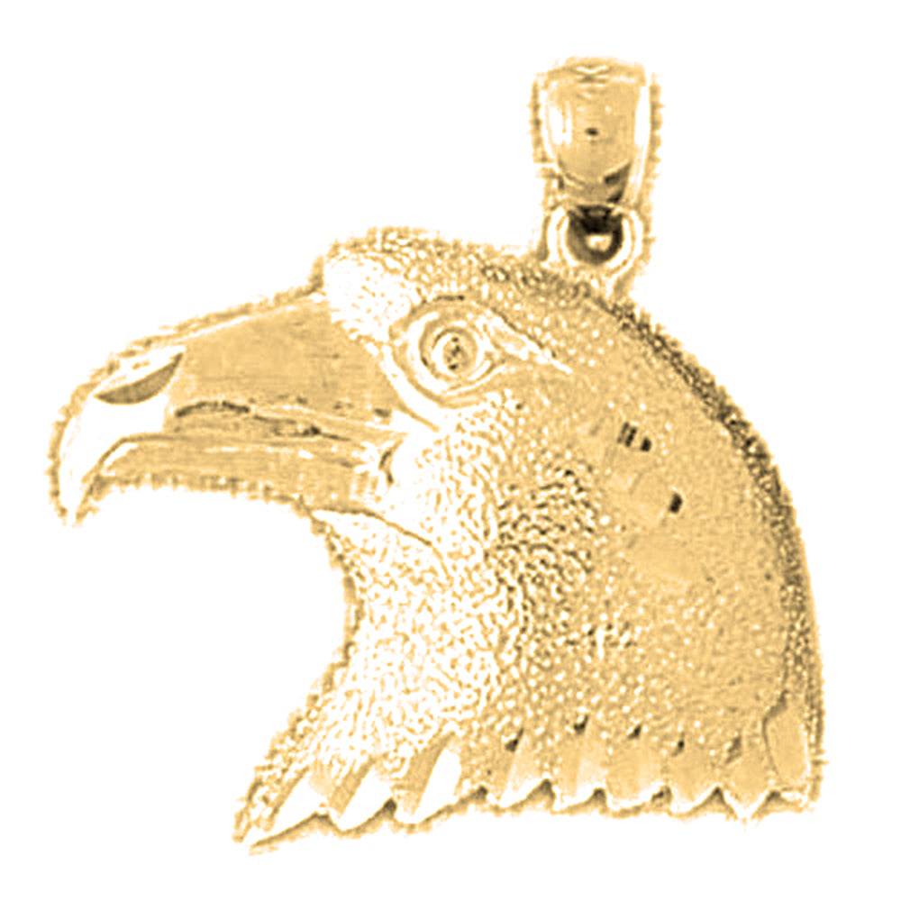10K, 14K or 18K Gold Eagle Pendant