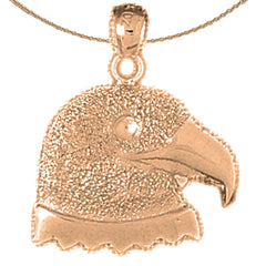 10K, 14K or 18K Gold Eagle Pendant