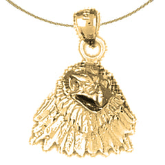 10K, 14K or 18K Gold Eagle Pendant