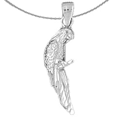 14K or 18K Gold Parrot Pendant