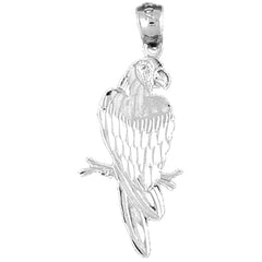 14K or 18K Gold Parrot Pendant