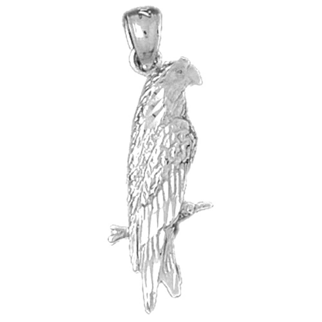 14K or 18K Gold Parrot Pendant