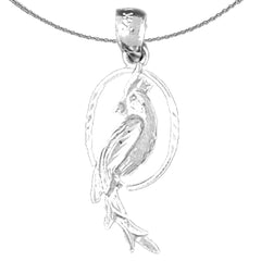 14K oder 18K Gold Papagei Anhänger