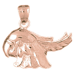 10K, 14K or 18K Gold Cockatiel Bird Pendant