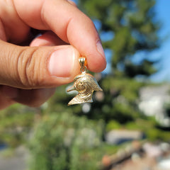 10K, 14K or 18K Gold Duck Pendant