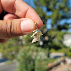 10K, 14K or 18K Gold Duck Pendant