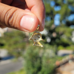 10K, 14K or 18K Gold Duck Pendant