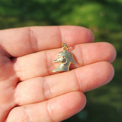 10K, 14K or 18K Gold Duck Pendant