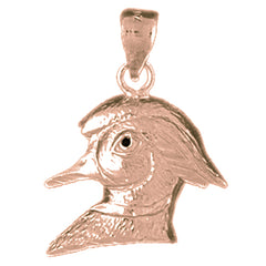 10K, 14K or 18K Gold Duck Pendant