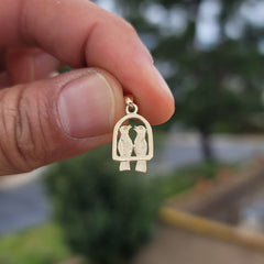 14K or 18K Gold Parrot Pendant