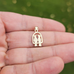 14K or 18K Gold Parrot Pendant