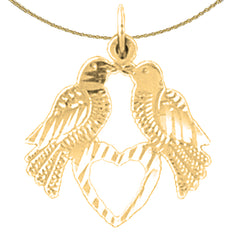 14K or 18K Gold Parrot Pendant