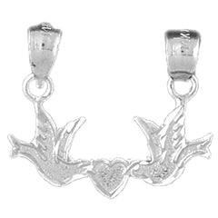 14K or 18K Gold Parrot Pendant