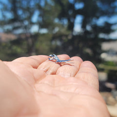 10K, 14K or 18K Gold 3D Swallow Pendant