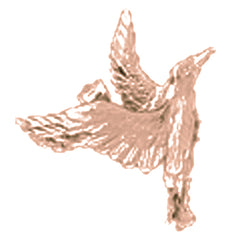 10K, 14K or 18K Gold Hummingbird Pendant