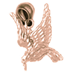 10K, 14K or 18K Gold Hummingbird Pendant
