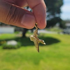 10K, 14K or 18K Gold Duck Pendant