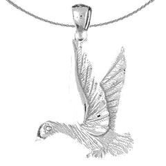 10K, 14K or 18K Gold Duck Pendant