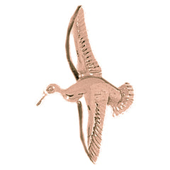 10K, 14K or 18K Gold Duck Pendant