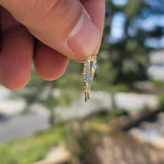 Colgante de Gallo de Oro de 14K o 18K