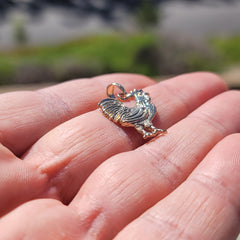 Colgante de Gallo de Oro de 14K o 18K