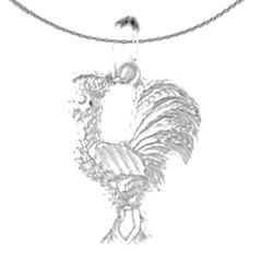 14K oder 18K Gold Hahn Anhänger