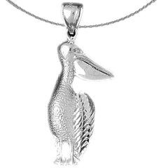 10K, 14K or 18K Gold Pelican Pendant