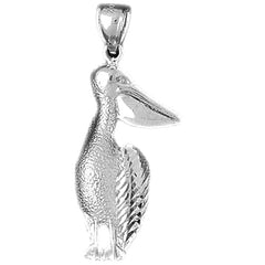 10K, 14K or 18K Gold Pelican Pendant