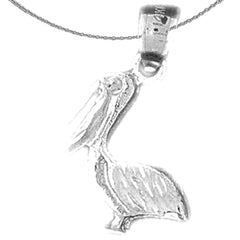 14K or 18K Gold Pelican Pendant