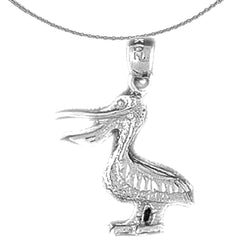 14K or 18K Gold Pelican Pendant