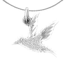 Colgante Colibrí de Oro de 14K o 18K