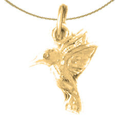 Colgante Colibrí de Oro de 14K o 18K