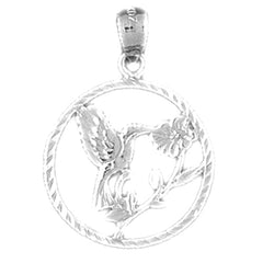 14K or 18K Gold Hummingbird Pendant