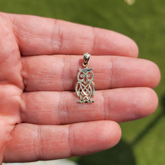 14K or 18K Gold Owl Pendant
