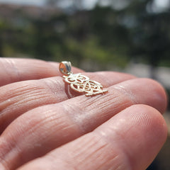14K or 18K Gold Owl Pendant