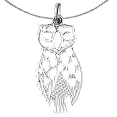 14K or 18K Gold Owl Pendant