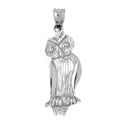 14K or 18K Gold Owl Pendant