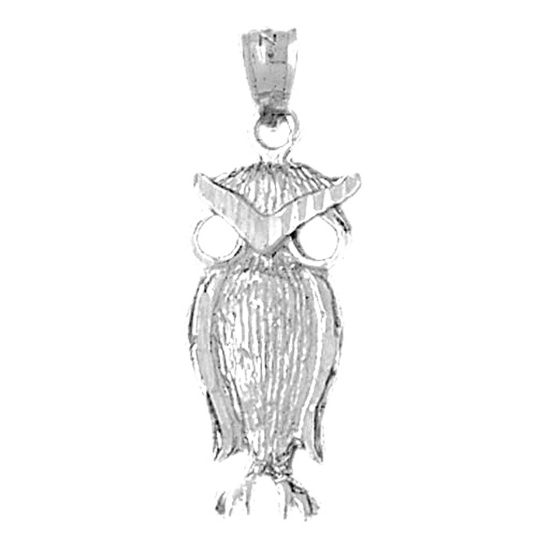 14K or 18K Gold Owl Pendant