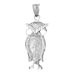 14K or 18K Gold Owl Pendant