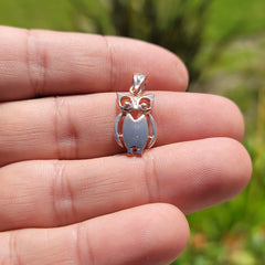 10K, 14K or 18K Gold Owl Pendant