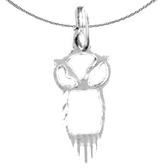 14K or 18K Gold Owl Pendant