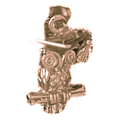 10K, 14K or 18K Gold Owl Pendant