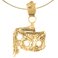 Eulenanhänger aus 14 Karat oder 18 Karat Gold