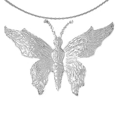 Schmetterlingsanhänger aus 10 Karat, 14 Karat oder 18 Karat Gold