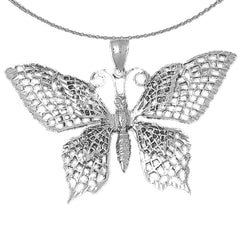 Colgante Mariposas en Oro de 10K, 14K o 18K