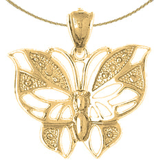 Colgante Mariposas en Oro de 10K, 14K o 18K