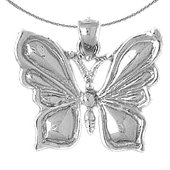 10K, 14K or 18K Gold Butterflies Pendant