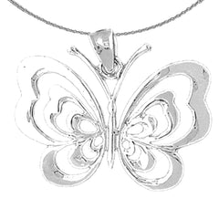 Colgante Mariposas en Oro de 10K, 14K o 18K