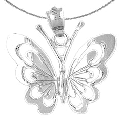 Colgante Mariposas en Oro de 10K, 14K o 18K