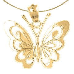 Colgante Mariposas en Oro de 10K, 14K o 18K